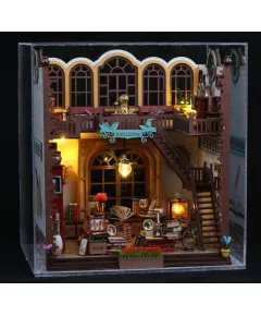  Румбокс Магический книжный магазин ★ DIY Craft TSZH216 Z + пылезащитный купол, фото 1 