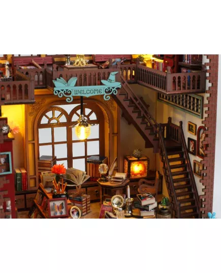  Румбокс Магічна книгарня ★ DIY Craft TSZH216Z + пилозахисний купол, фотографія 14 