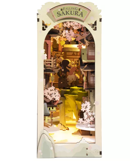  Бук Нук Пелюстки Сакури ★ Book Nook Rolife Robotime TGB05, фотографія 3 