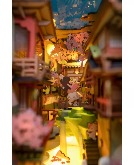  Бук Нук Пелюстки Сакури ★ Book Nook Rolife Robotime TGB05, фотографія 6 