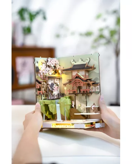  Бук Нук Пелюстки Сакури ★ Book Nook Rolife Robotime TGB05, фотографія 9 