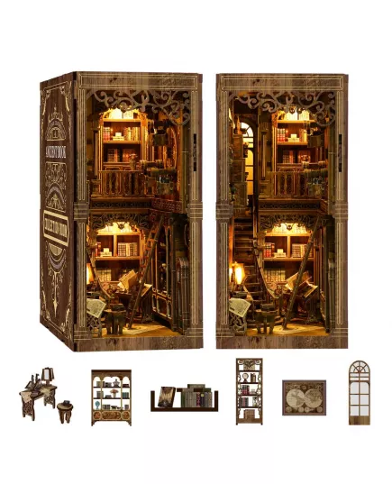  Book Nook Antique Book Collection Room ★ DX Craft BV02-008, фото 14 