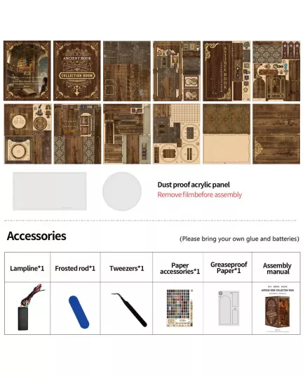  Book Nook Antique Book Collection Room ★ DX Craft BV02-008, фото 22 