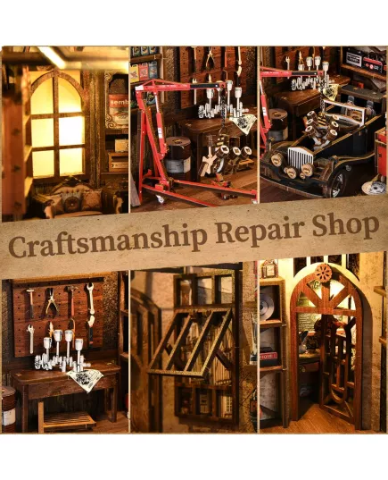  Book Nook Craftsmanship Repair Shop ★ DX Craft BV02-016, фото 35 