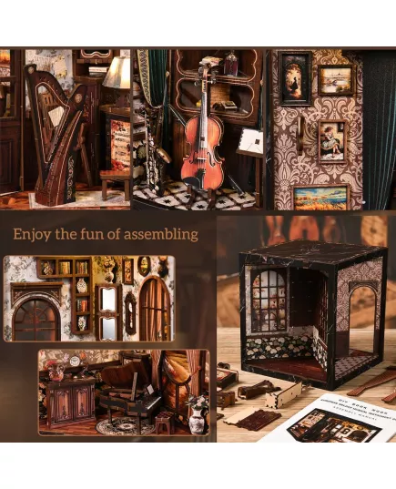  Book Nook European Melody Musical Instrument Box ★ DX Craft AH01-004, фото 44 