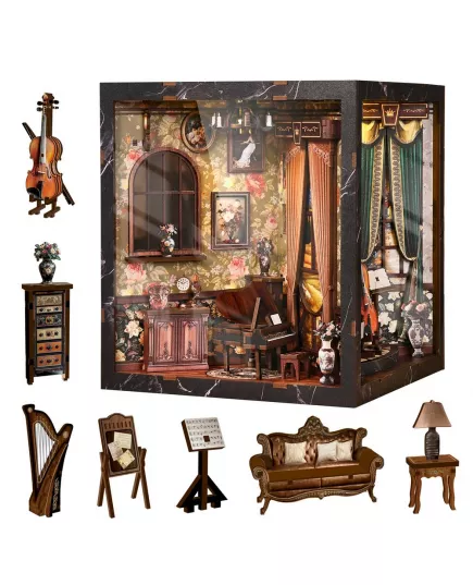  Book Nook European Melody Musical Instrument Box ★ DX Craft AH01-004, фото 47 