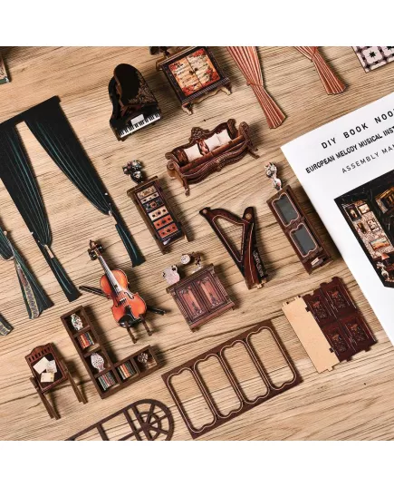  Book Nook European Melody Musical Instrument Box ★ DX Craft AH01-004, фото 48 