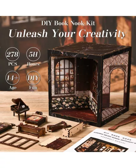  Book Nook European Melody Musical Instrument Box ★ DX Craft AH01-004, фото 16 