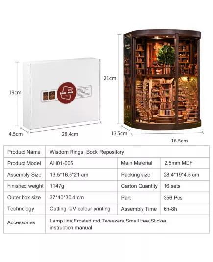  Book Nook Wisdom Rings Book Repository ★ DX Craft AH01-005, фото 39 