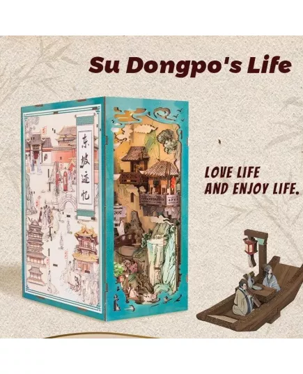  Book Nook Su Dongpo Life  ★ Cute Bee DIY, фото 4 